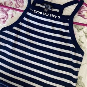 Sleeveless crop top